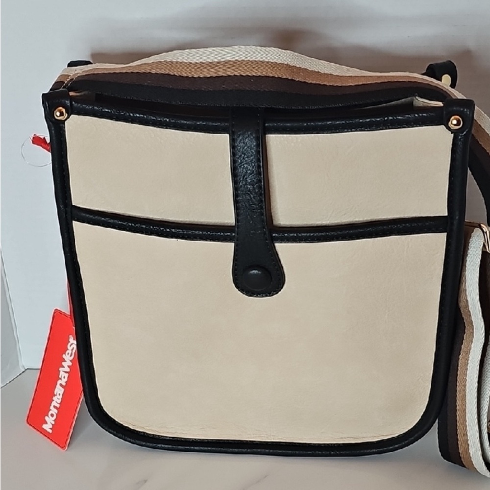 NWT Purse Black And Almond